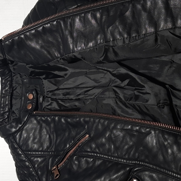 Moto jacket Vegan leather Black color MARC N.Y ANDREW MARC - Picture 8 of 14